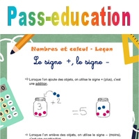 Signes + et - au CP - Leçon - Cycle 2 - PDF à imprimer