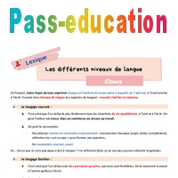 Les différents niveaux de langue – Cours de vocabulaire pour la 6ème ...