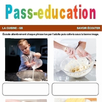 La cuisine - GS - Savoir écouter en maternelle - Cycle 1 - PDF à imprimer