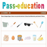 La cuisine - Logique - GS - Grande section - Maternelle - Cycle 1 - PDF ...