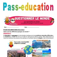 Les différents paysages à travers le monde – CE2 – Exercices – Apis ...