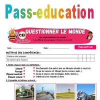 Les différents paysages à travers le monde – CE1 – Evaluation – Apis ...