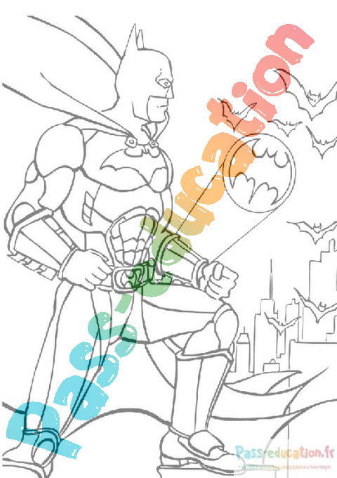 Coloriage Moto Batman Dessin Batman à imprimer