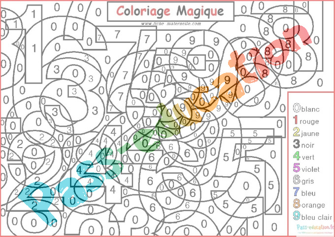 Coloriage chiffre - 1 - Coloriages Gratuits à Imprimer - Dessin 21824
