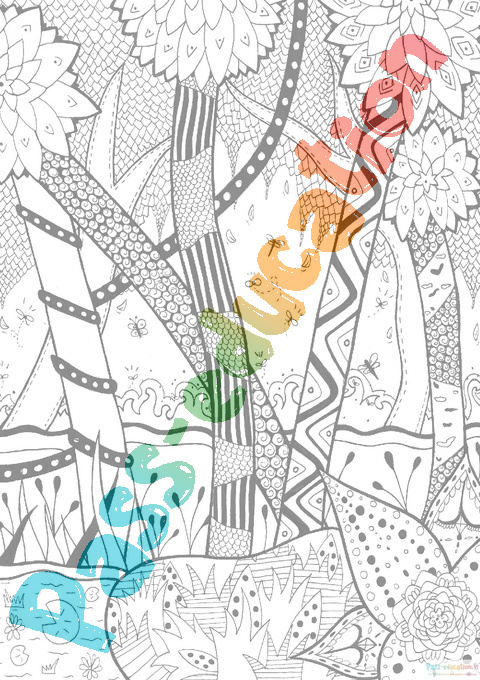 Coloriage stitch mandala foret tropicale à imprimer  Chien coloriage,  Coloriage mandala animaux, Coloriage
