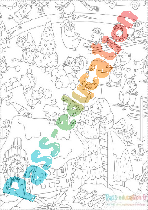 Coloriage géant gratuit : téléchargement pdf de dessins pour enfants