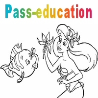 Coloriage gratuit la petite sirène téléchargement pdf et impression gratuite