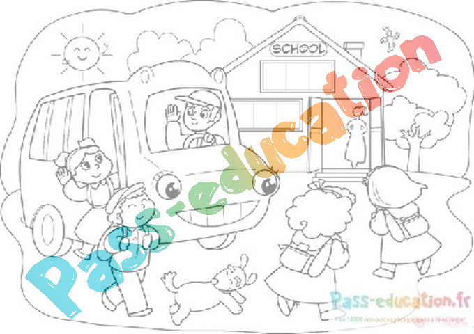 Coloriage gratuit rentrée scolaire : téléchargez et imprimez des ...