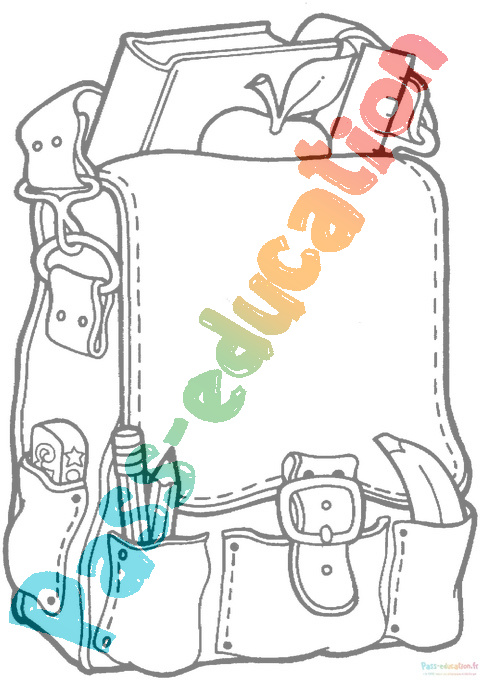 Coloriage gratuit rentrée scolaire : téléchargez et imprimez des ...