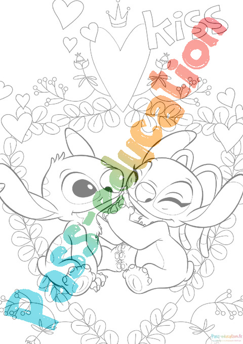 Coloriages Stitch à Imprimer Gratuit pour Adultes et Enfants