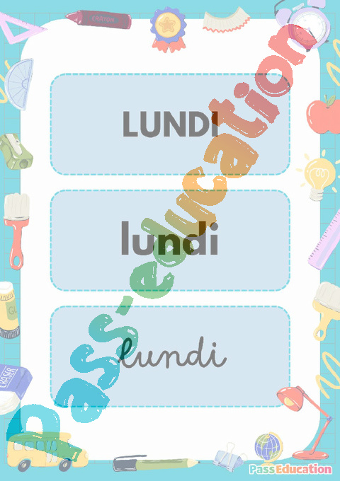 Affichage pour la classe Se repérer dans le temps : CM1