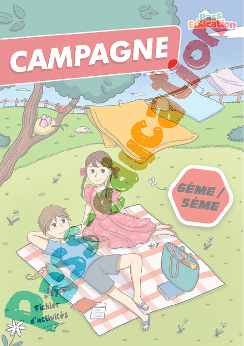 Cours et exercice : Cahier de vacances A la campagne : 6ème