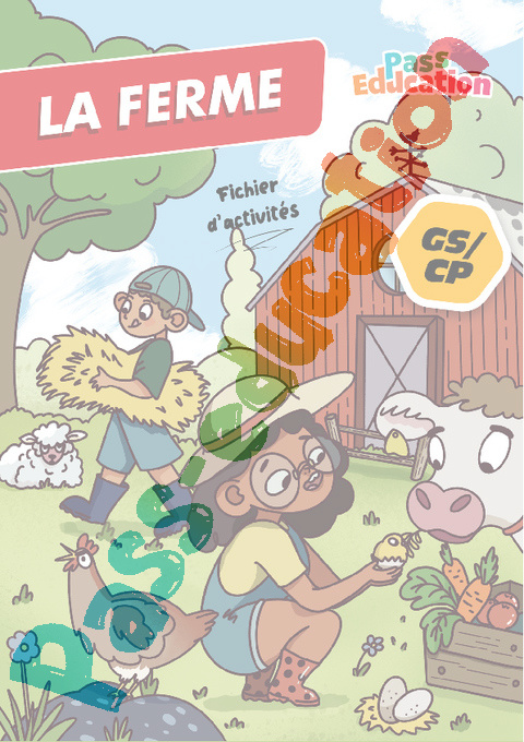 Leçon, exercice et évaluation :<br/> Cahier de vacances A la ferme : CP