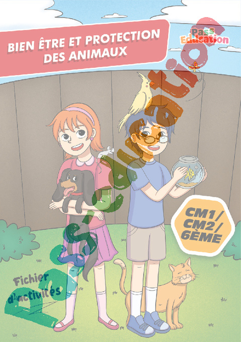 Leçon, exercice et évaluation :<br/> Cahier de vacances Bien être et protection des animaux : CM2