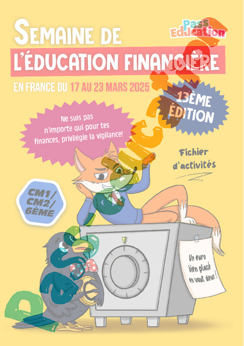 Cours et exercice : Cahier de vacances Education financière : 6ème