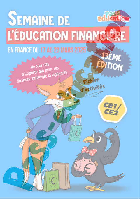 Leçon, exercice et évaluation :<br/> Cahier de vacances Education financière : CE1