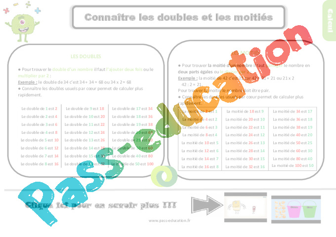 Leçon Calcul mental : CE2
