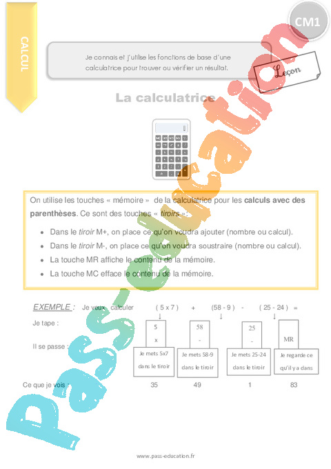 Le on Trace crite Cours Calculatrice CM1 Pdf Gratuit Imprimer Le on Trace crite Cours Calculatrice CM1 Pdf Gratuit Imprimer