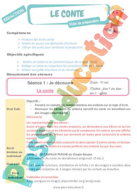 Projets d'écriture longs - Rédaction / Production d'écrit - Français - Cycle 2 - Séquences didactiques CRPE 2025