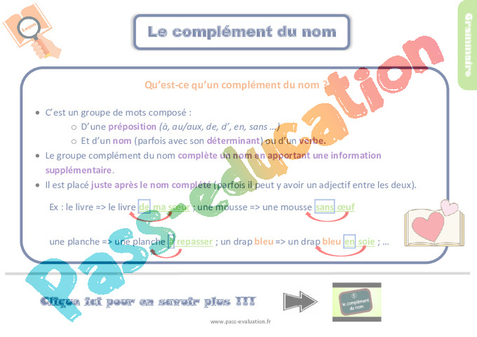 Evaluation Complément du nom : CE2