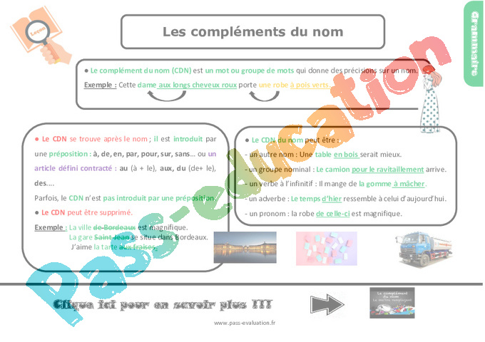 Evaluation Complément du nom : CM2