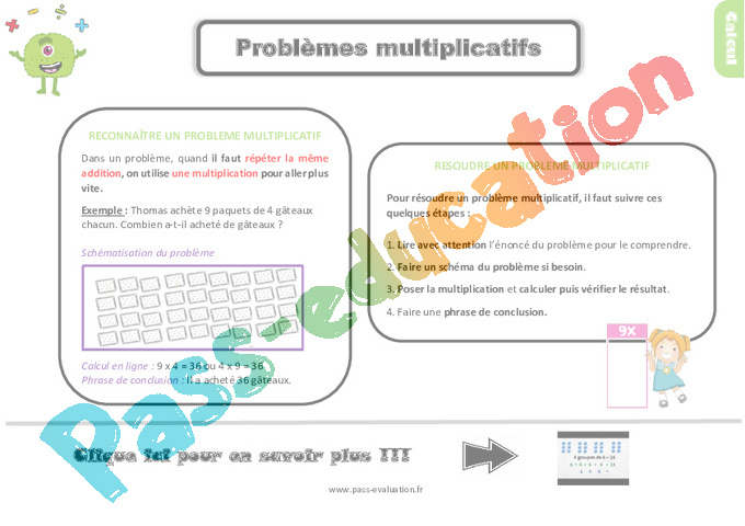 Evaluation Multiplicatifs : CE2