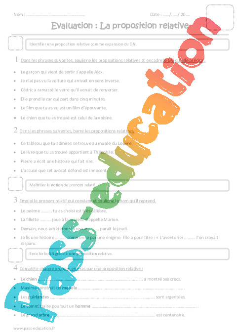 Evaluation Propositions : CM1
