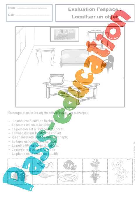 Evaluation Représenter l'espace : CP