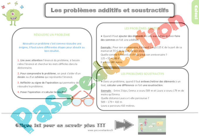 Evaluation Soustractifs : CE2