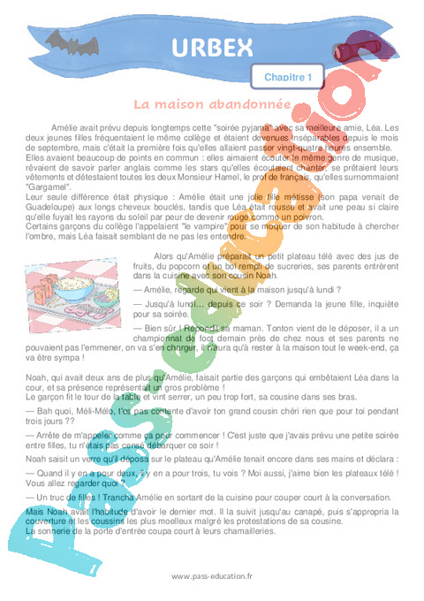 Exercice Axe de : partir à l'aventure : 5ème