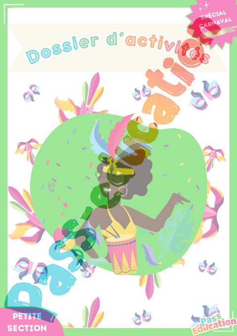 Exercice Cahier de vacances Carnaval : PS - Petite Section