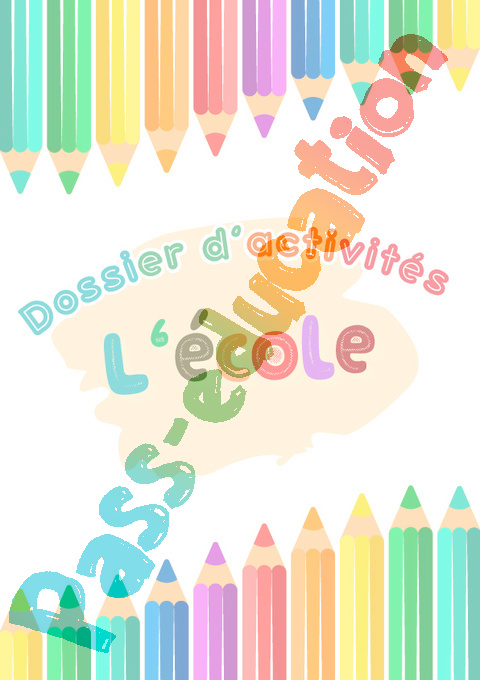 Exercice Cahier de vacances L’école : PS - Petite Section