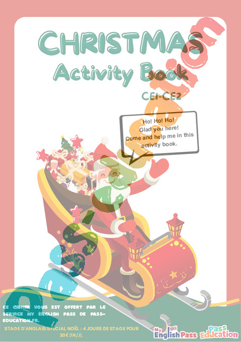 Exercice Cahier de vacances Noël : CE2