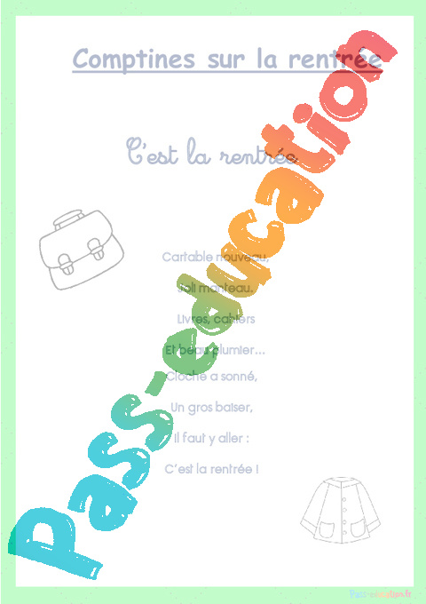 Exercice Chants / Comptines : GS - Grande Section