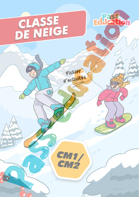 Exercice Classe de neige : CM1