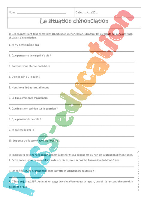 Exercice Grammaire tude De La Langue 4 me Exercice Grammaire tude De La Langue 4 me