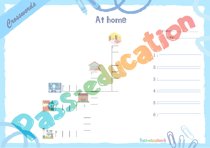 Exercice House - Anglais : CE2