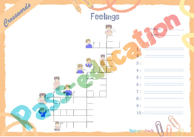 Exercice Human - Anglais : CM2
