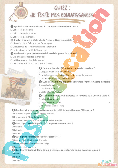 Exercice Le 20eme siècle : 3ème