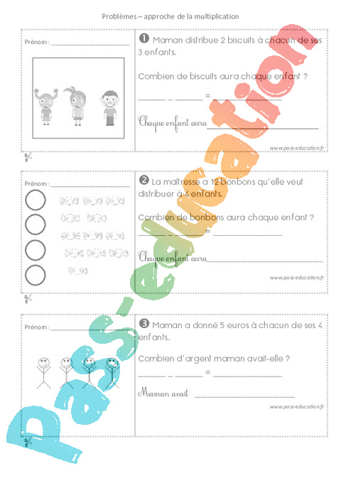 Exercice Multiplicatifs : CP