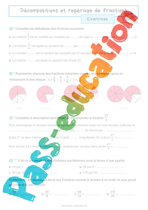 Leçon, exercice et évaluation :<br/> 