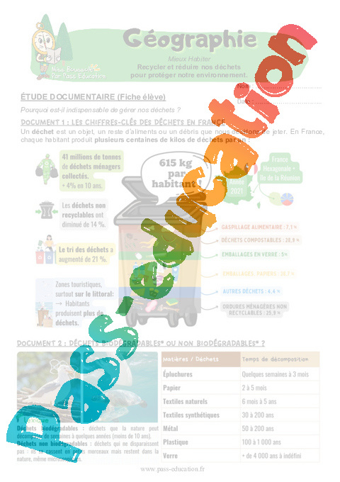 Exercice Recycler : CM2