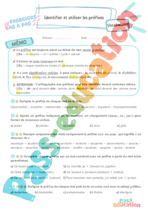 Leçon, exercice et évaluation :<br/> Classer des mots par ordre alphabétique : CM2