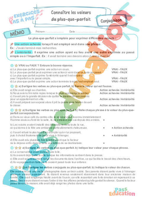 Cours et exercice : Français : 6ème