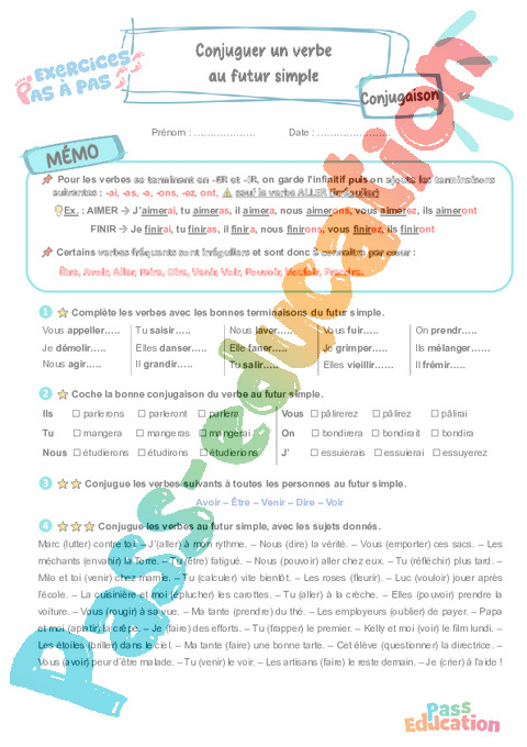Leçon, exercice et évaluation :<br/> Tous les groupes : CE2