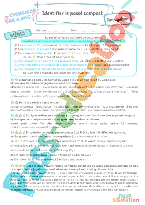 Cours et exercice : Tous les groupes : 6ème