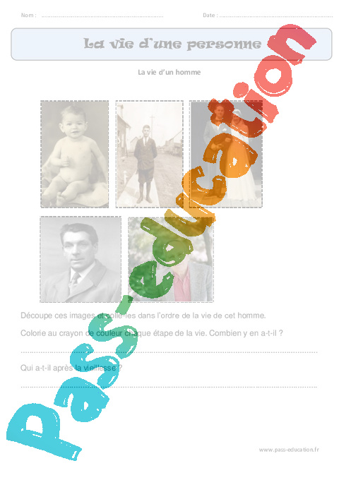 Leçon, exercice et évaluation :<br/> Le temps qui passe : CP
