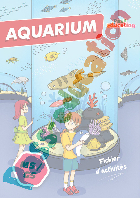 Cahier de vacances - Cahier de vacances Aquarium : MS - Moyenne Section en libre téléchargement