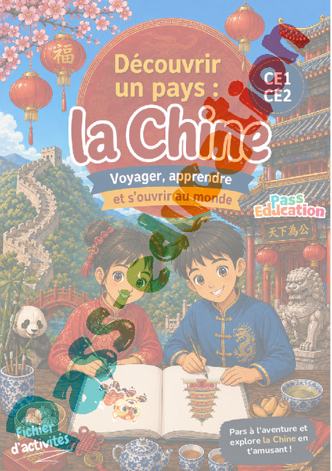 Cahier de vacances - Cahier de vacances Chine : CE1 en libre téléchargement