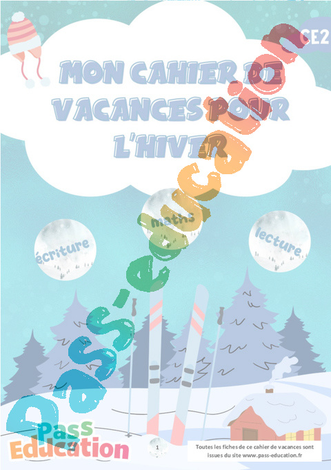 Cahier de vacances - Cahier de vacances Hiver : CE2 en libre téléchargement